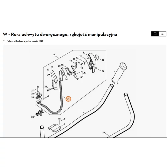 STIHL Linka gazu 4134 180 1113