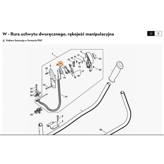 STIHL  Dźwignia 4134 182 2800