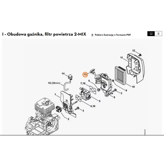 STIHL  Pokrętło 4134 182 9501