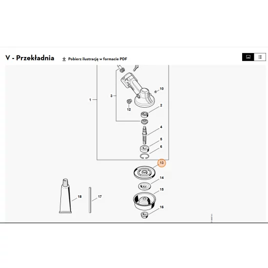 STIHL  Tarcza dociskowa (talerz) 4137 710 3800