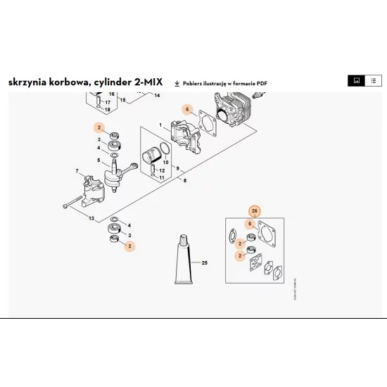 STIHL   Zestaw uszczelek 4140 007 1600