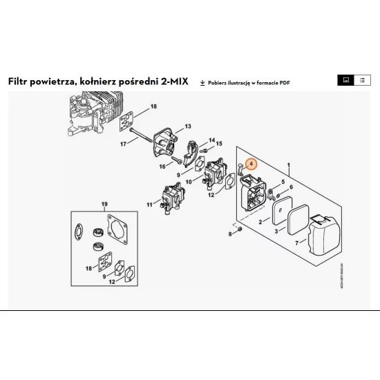 STIHL   Dźwignia 4140 141 3700