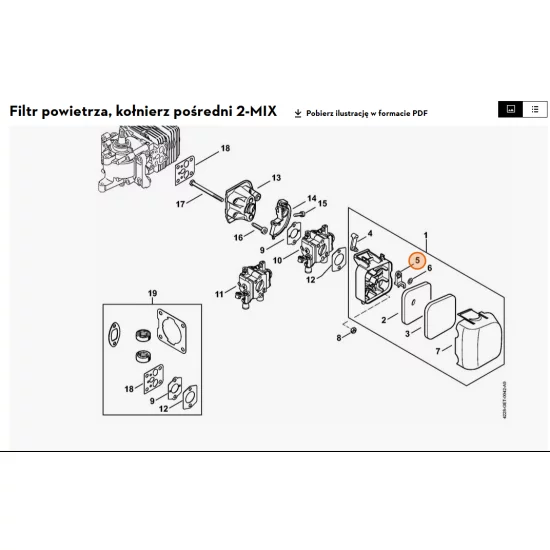 STIHL   Przysłona - choke 4140 141 3801