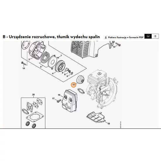 STIHL Koło urządzenia rozruchowego 4140 195 0601