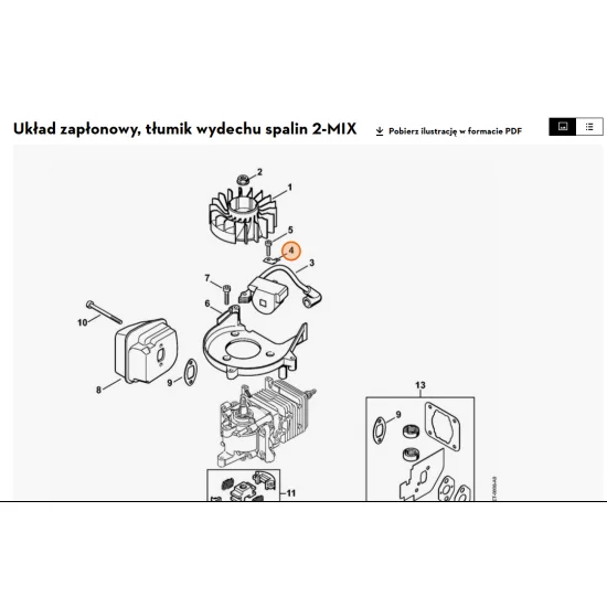 STIHL   Płaska wtyczka M 4140 431 2100