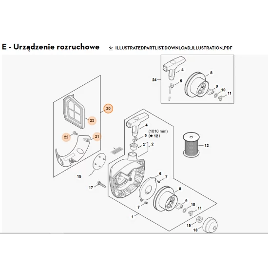 STIHL   Zestaw płyty osłonowej 4147 007 1013