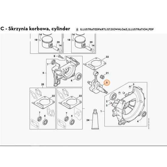 STIHL   Wał korbowy 4147 030 0403