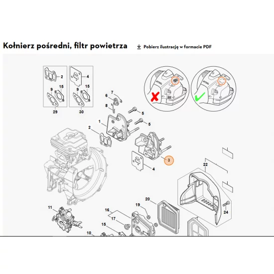 STIHL   Kołnierz pośredni 4147 120 2300