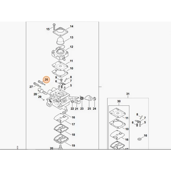 STIHL   Główna śruba regulacyjna 4147 122 6702