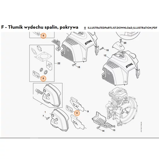 STIHL   Uszczelka tłumika wydechu spalin 4147 149 0601