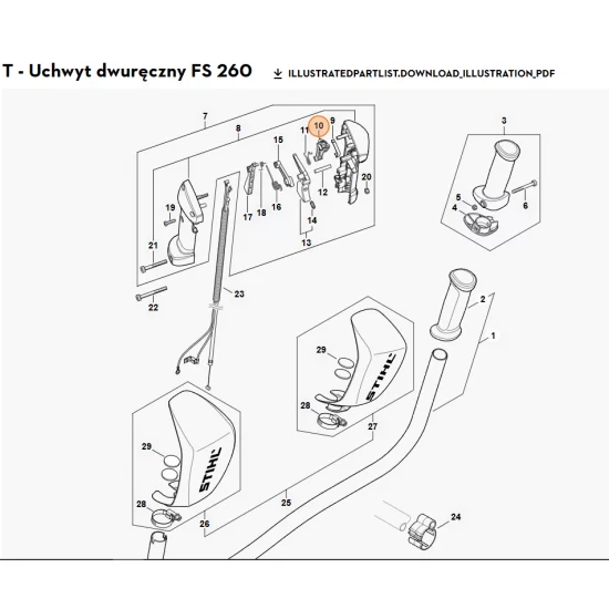 STIHL   Dźwignia 4147 182 2801