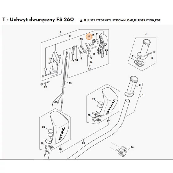 STIHL   Sprężyna ramieniowa 4147 182 4502