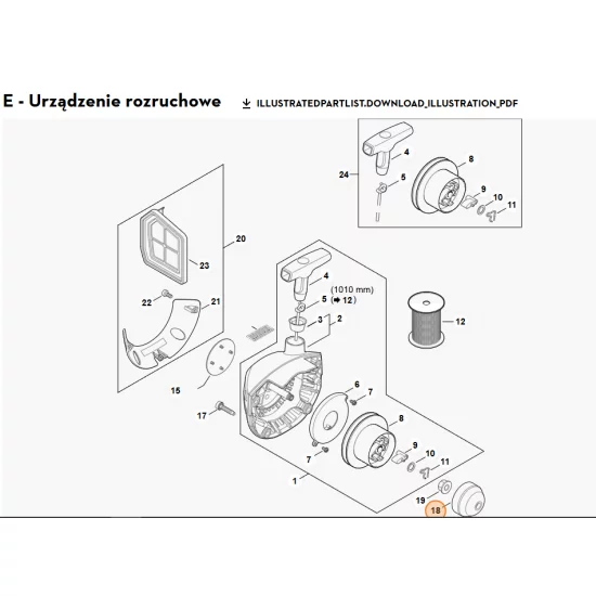 STIHL   Koło urządzenia rozruchowego 4147 195 0600