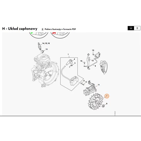 STIHL   Koło zamachowe 4147 400 1202