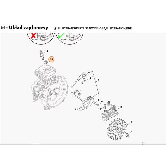 STIHL   Mocowanie kabla 4147 448 1202