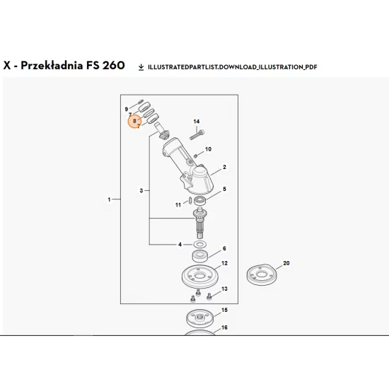 STIHL  Tuleja dystansowa 4147 642 8501