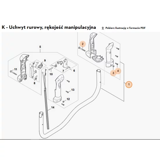 STIHL   Uchwyt rurowy 4147 790 1719