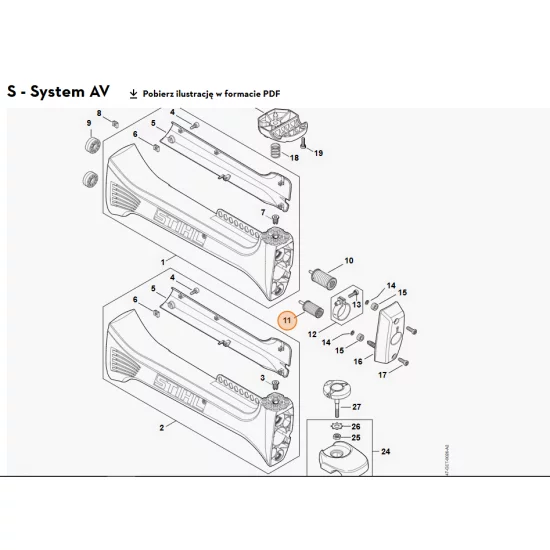 STIHL  Sprężyna AV 4147 790 8300