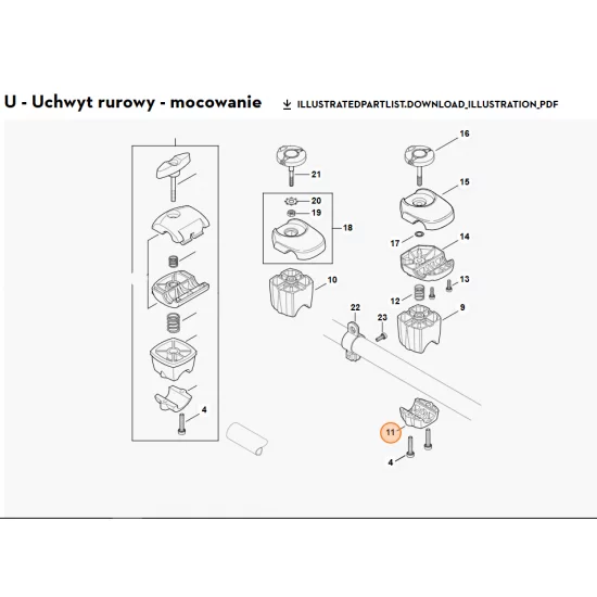 STIHL   Okładzina zaciskowa 4147 791 0902