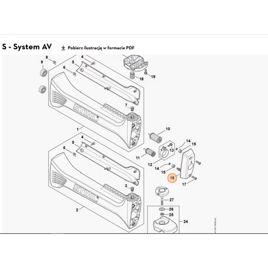 STIHL   Wspornik 4147 791 7600