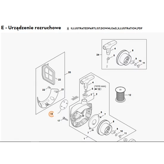 STIHL   Tabliczka z typem urządzenia FS 260 4147 967 1501