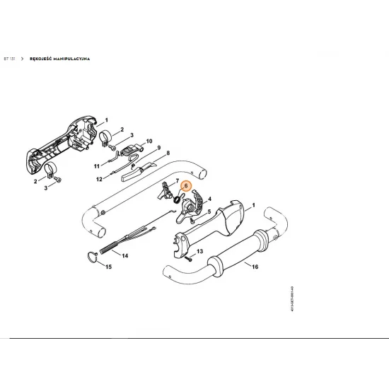 STIHL  Sprężyna ramieniowa 4149 182 4500