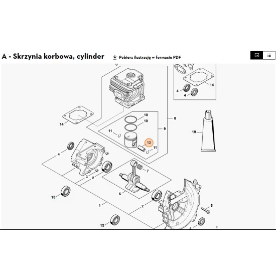 ANDREAS STIHLAG&CoKG   Sworzeń tłokowy 4151 034 1501