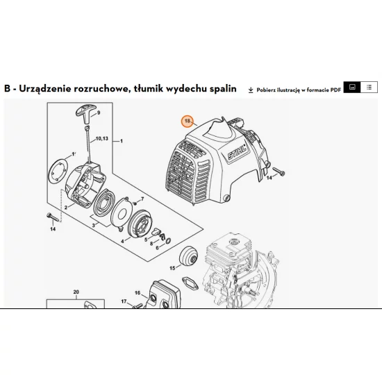 ANDREAS STIHLAG&CoKG   Pokrywa 4151 080 1600