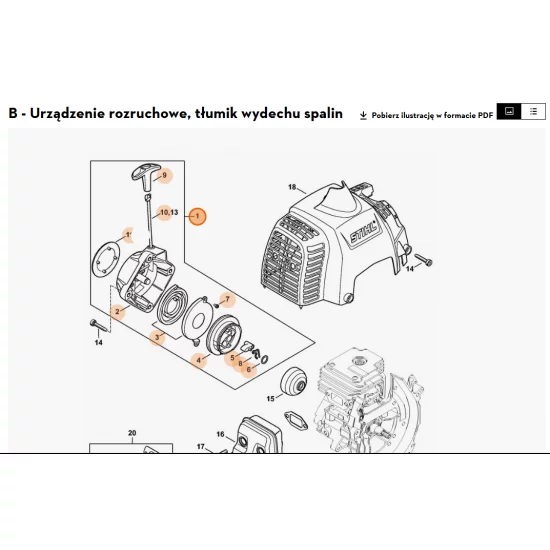 ANDREAS STIHLAG&CoKG   Urządzenie rozruchowe 4151 190 4003