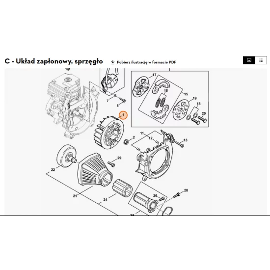 STIHL  Koło zamachowe 4151 400 1201