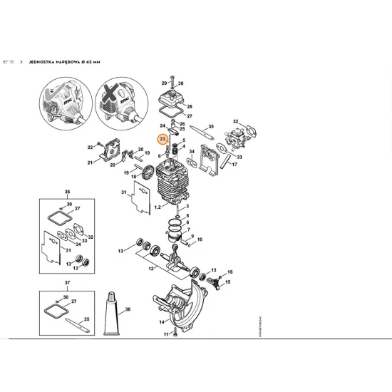 STIHL   Zderzak 4180 038 2600