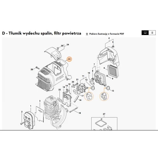 STIHL  Pokrywa 4180 080 1606