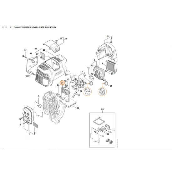 STIHL   Kołnierz pośredni 4180 121 1606