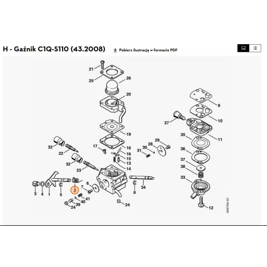 STIHL   Sprężyna 4180 122 3000