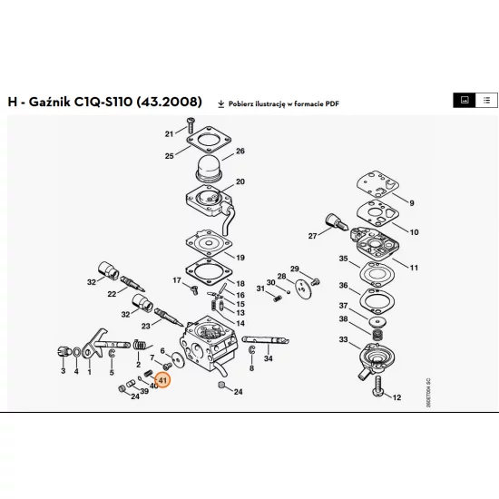 STIHL   Sprężyna 4180 122 3002