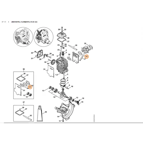 STIHL   Uszczelka 4180 129 0905