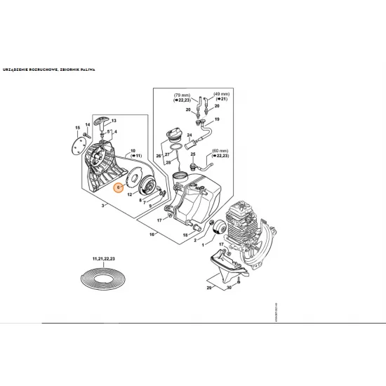 STIHL   Sprężyna powrotna 4180 190 0600