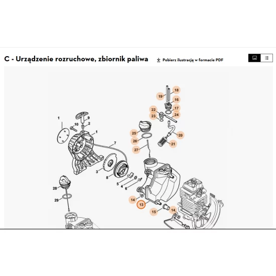 STIHL   Zbiornik paliwa 4180 350 0418