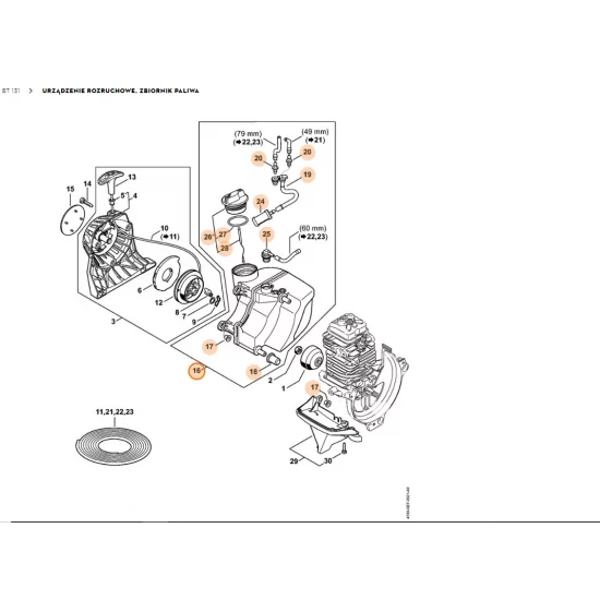 STIHL  Zbiornik paliwa 4180 350 0434