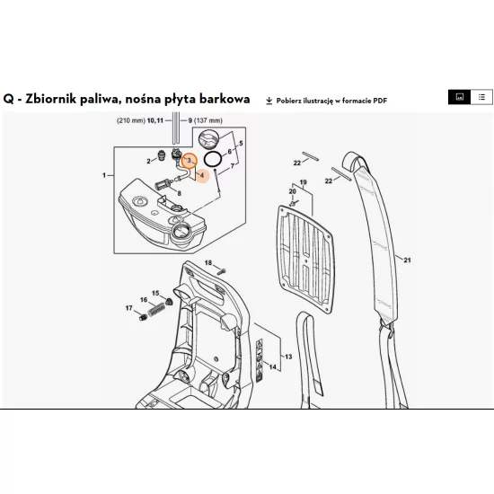 STIHL   Element łączący 4180 350 1402