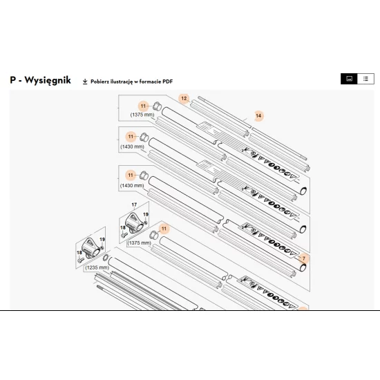 STIHL  Rękojeść manipulacyjna 4180 790 1313