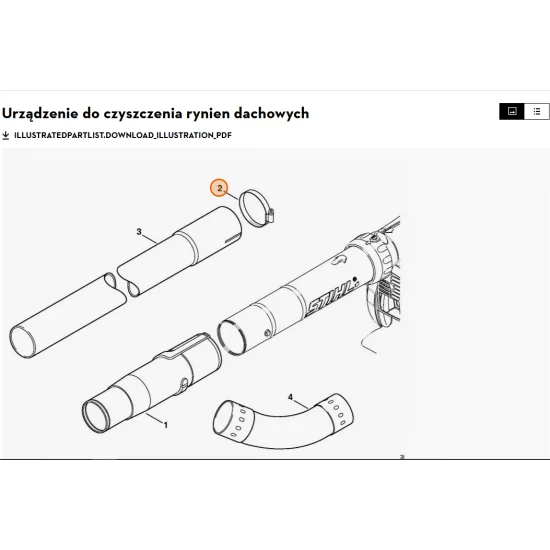 STIHL  Taśma zaciskowa 4227 700 7105