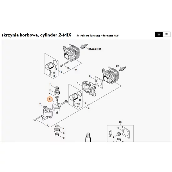 STIHL  Wał korbowy 4228 030 0407