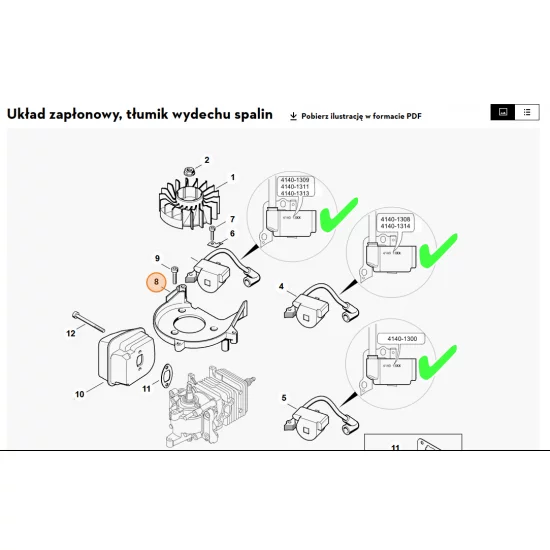 STIHL   Obudowa spiralna 4228 084 1100