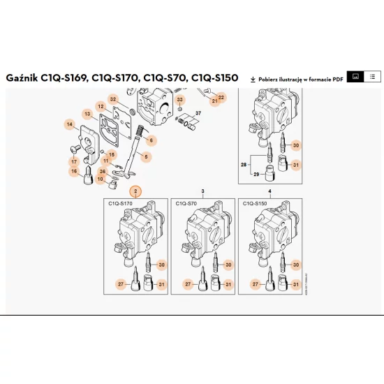 STIHL   Gaźnik C1Q-S170D 4228 120 0609