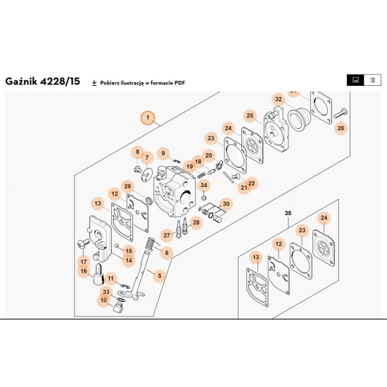 STIHL   Gaźnik 4228/15 4228 120 0615