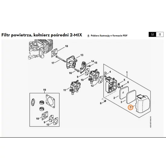 STIHL   Pokrywa filtra 4228 141 0502