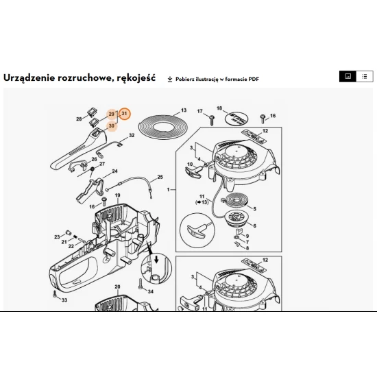 STIHL   Okładzina uchwytu 4228 790 0650