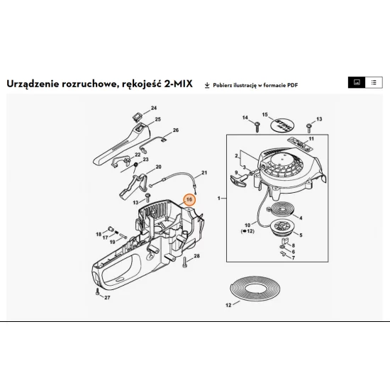 STIHL   Korpus rękojeści 4228 791 1002