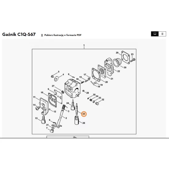 STIHL   Główna śruba regulacyjna 4229 122 6700